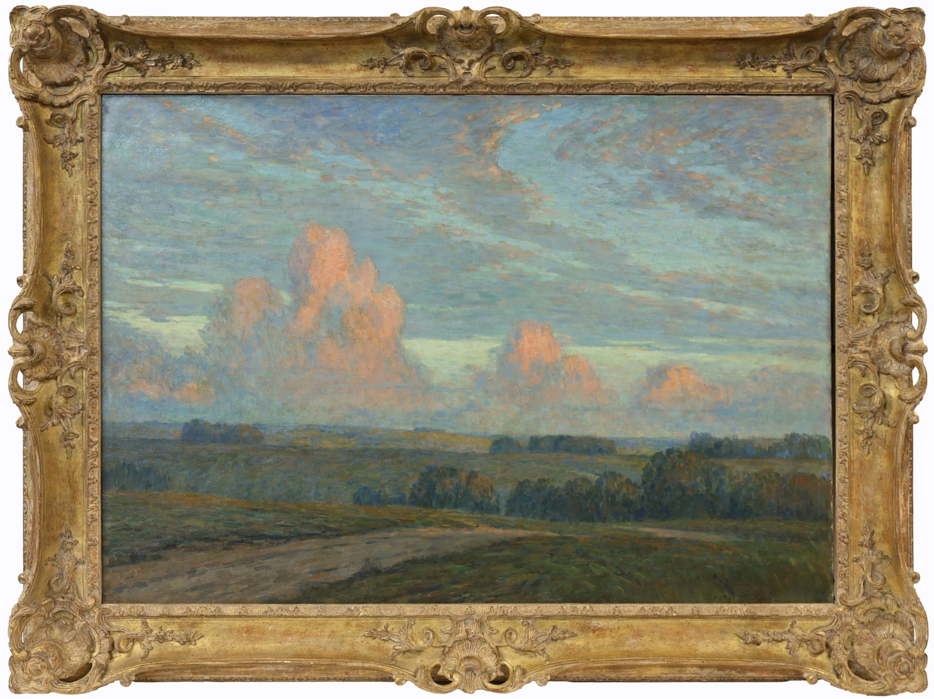 George Howland | Landscape with Pink Clouds | MutualArt