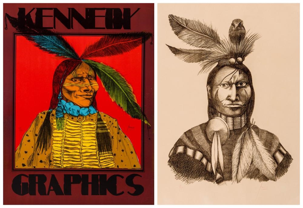 Peter Paone | The Indian - Kennedy Graphics (Circa 1974) | MutualArt
