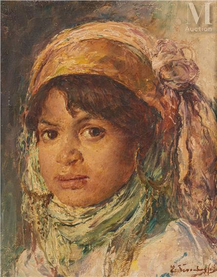 Portrait de jeune fille - Edouard Verschaffelt