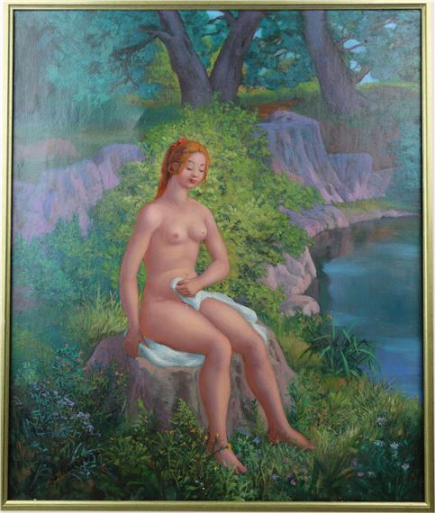 Nu au bain - Suzanne Ballivet