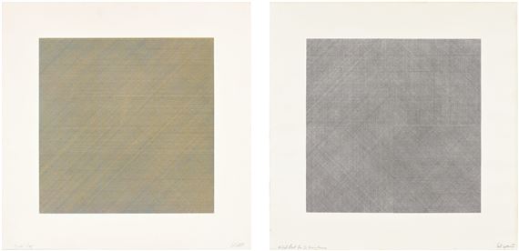 Composite Series: one plate; and Five Silkscreen Prints: one plate - Sol LeWitt