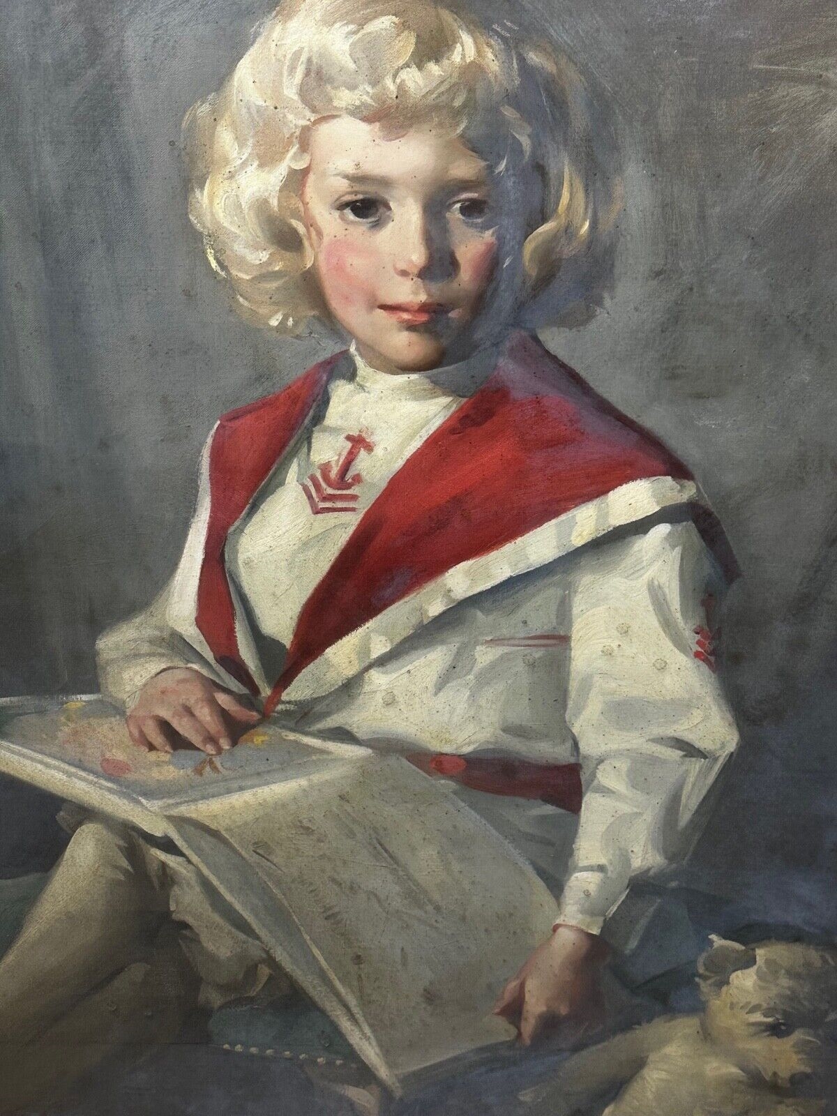 David Alison | Portrait of a Girl Reading (1914) | MutualArt