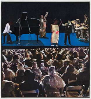 All Blues: Sam Nhlengethwa's jazz-infused return to New York at Goodman Gallery