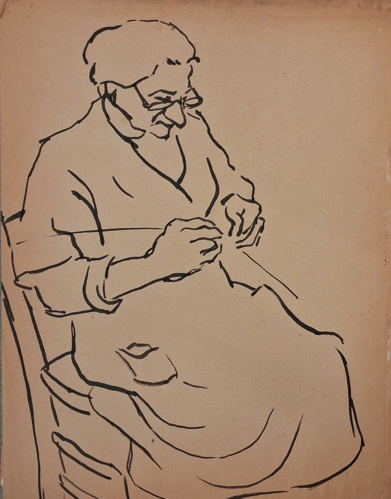 René Auguste Seyssaud | Knitting Ink | MutualArt