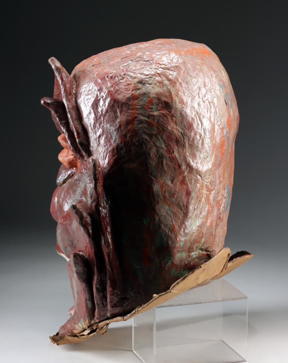African School, 20th Century | 1980s African Papier-Mache Carnival Mask ...