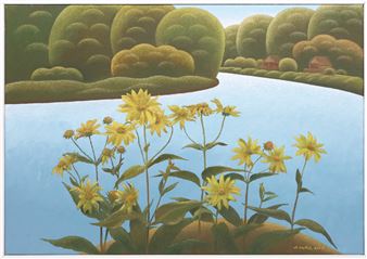 River landscape - Antonin Vojtek