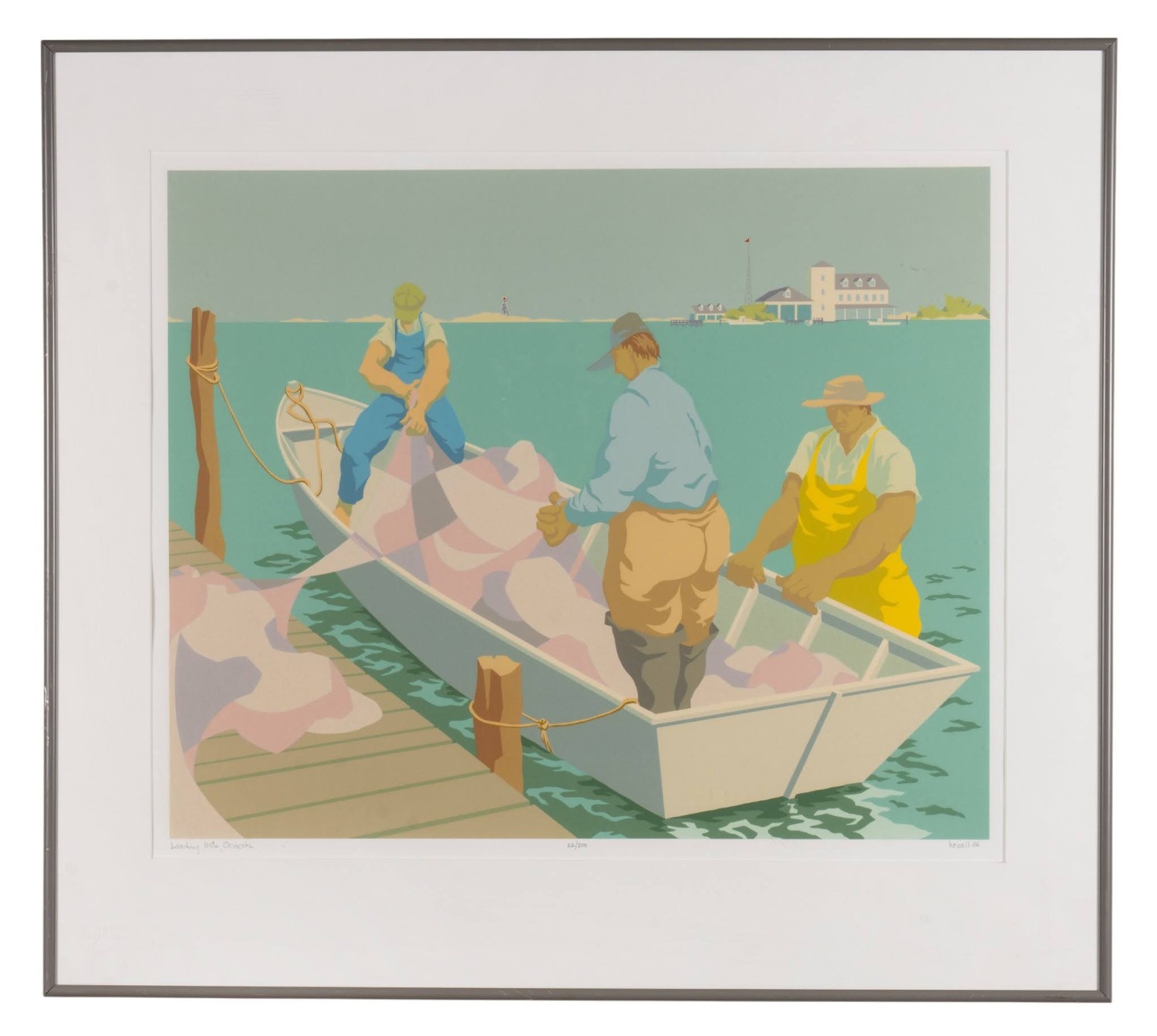 Claude Howell | Loading Nets, Ocracoke (1986) | MutualArt