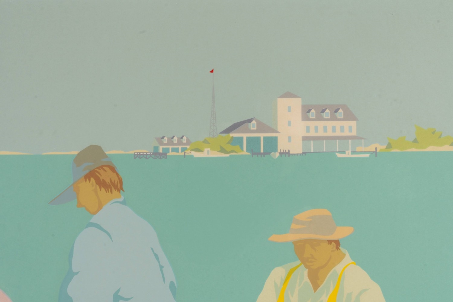 Claude Howell | Loading Nets, Ocracoke (1986) | MutualArt