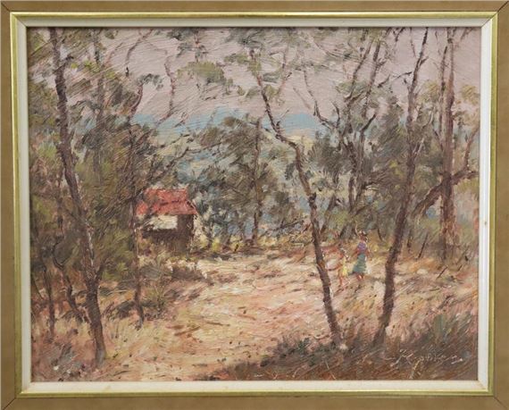 Reginald George Rowe | The Shelter Shed on the Gib | MutualArt