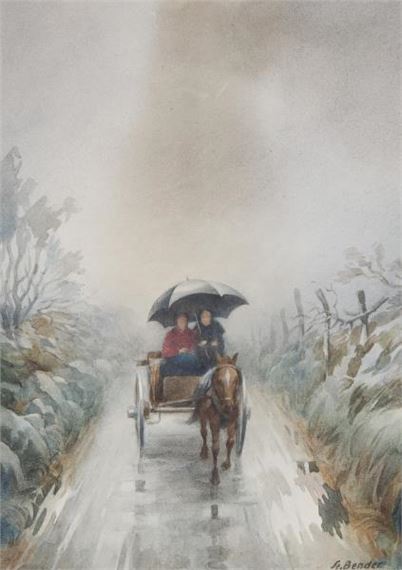 Stanislaus Bender | Rural carriage ride | MutualArt