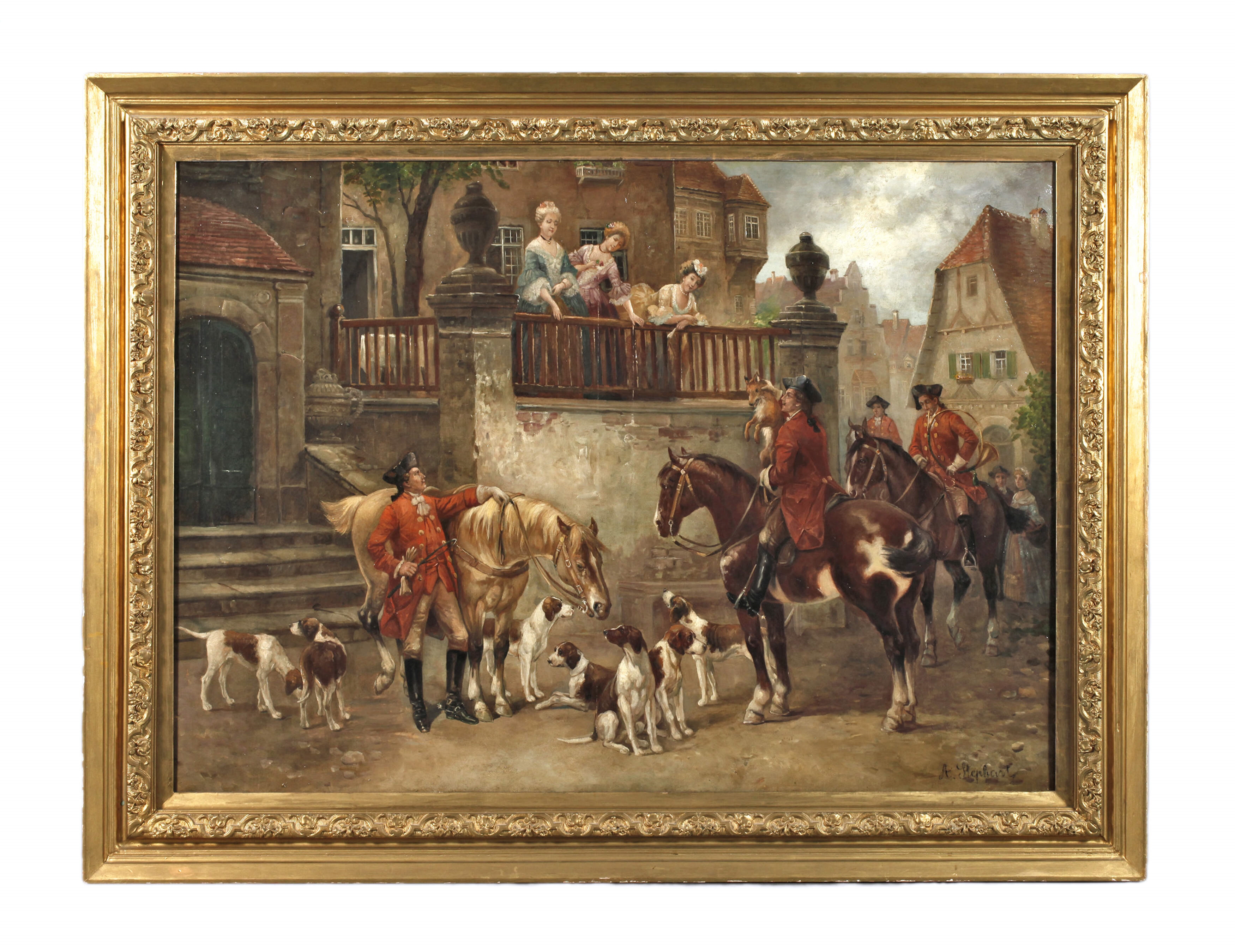 August Stephan | Nach der Fuchsjagd (1920) | MutualArt
