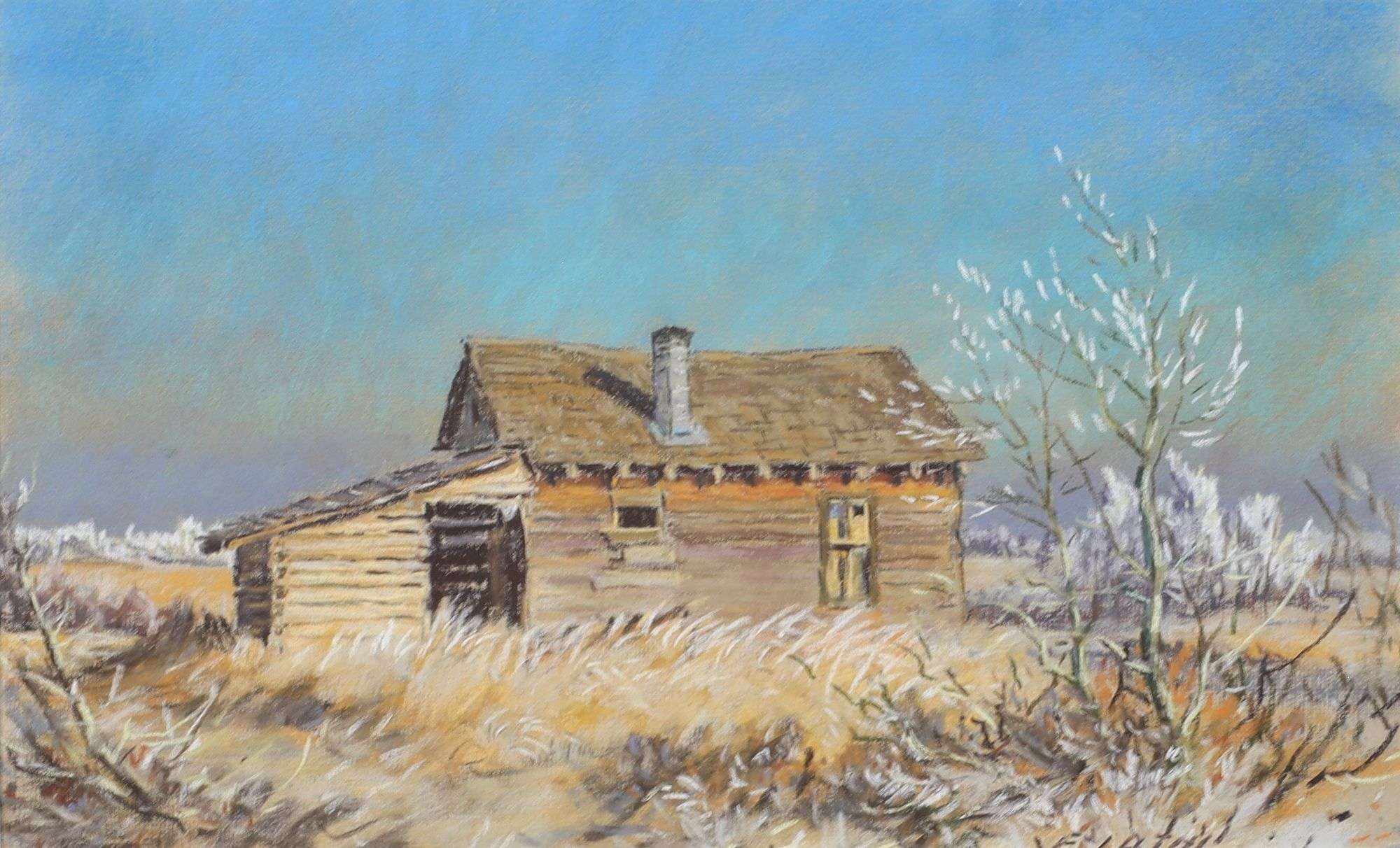 Ernest Luthi | HOMESTEAD WITH EARLY SNOW | MutualArt