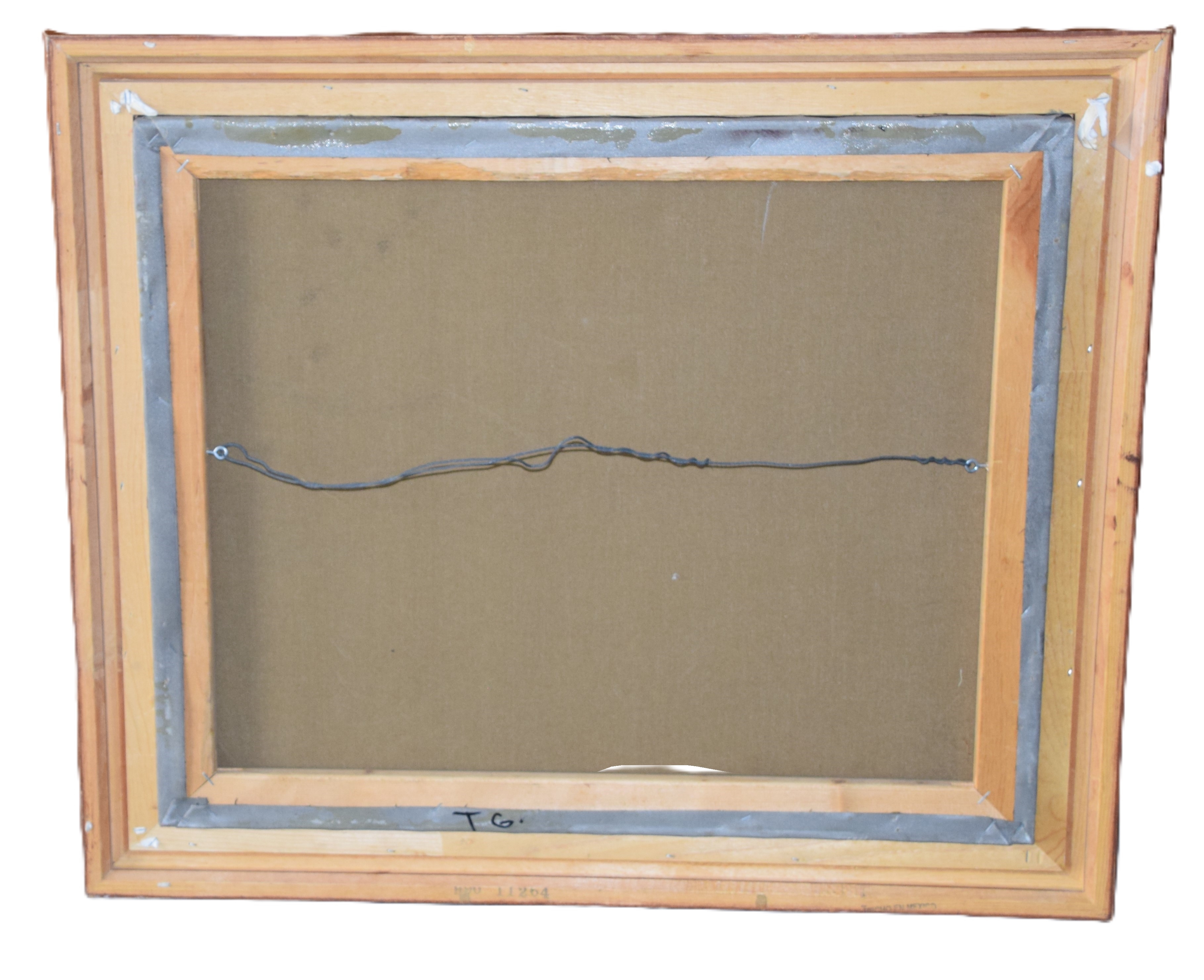 Henry Roland | Framed oil on canvas painting of three cats | MutualArt