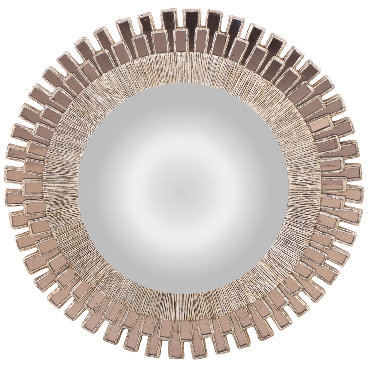 Line Vautrin | Silvered gesso and silvered glass mirror in the manner ...