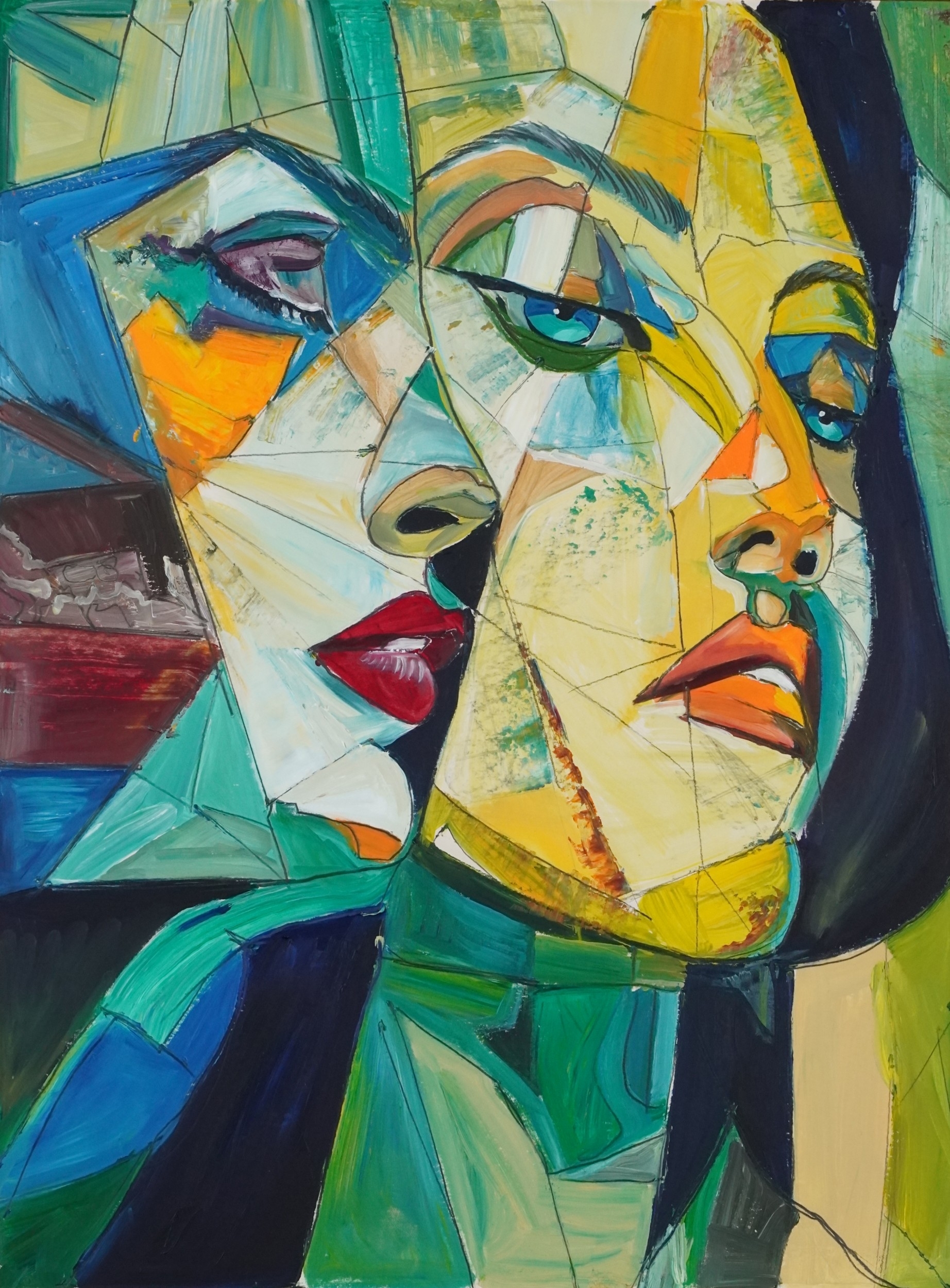 Clive Fredriksson | Abstract faces | MutualArt