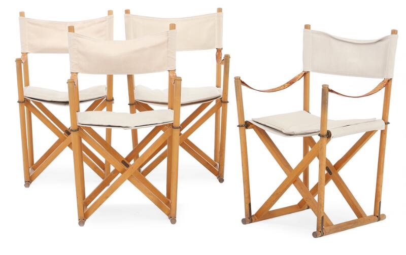 Mogens S. Koch | Set of four beech folding chairs (1932) | MutualArt