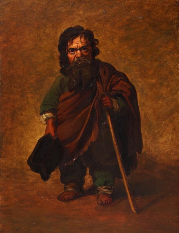 Jens Juel | The Roman dwarf Francesco Ravai called Bajocco | MutualArt