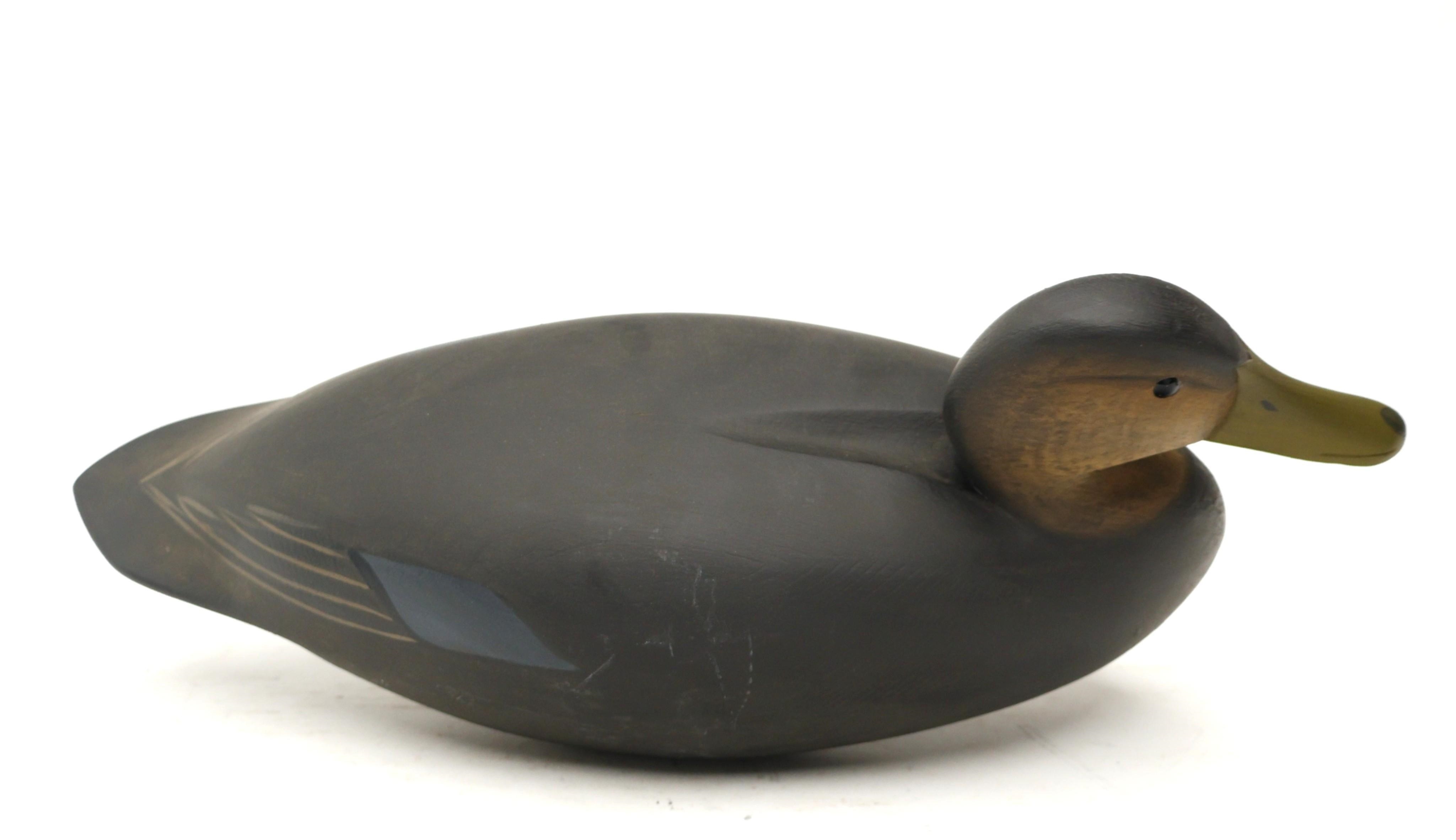 George Strunk | Hollow black duck with glass eyes | MutualArt