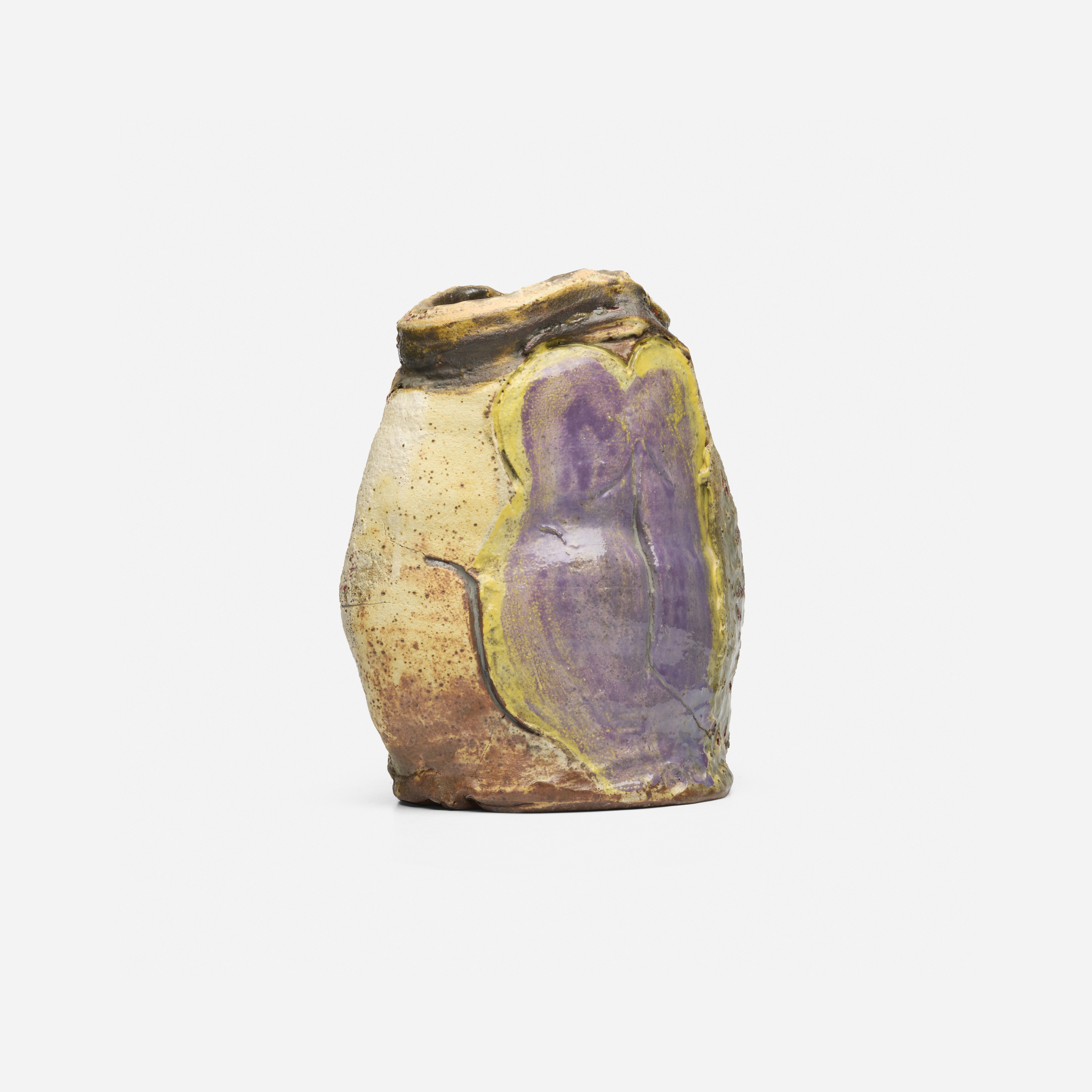 Robert Carston Arneson | Purple Arrow vase (1962) | MutualArt