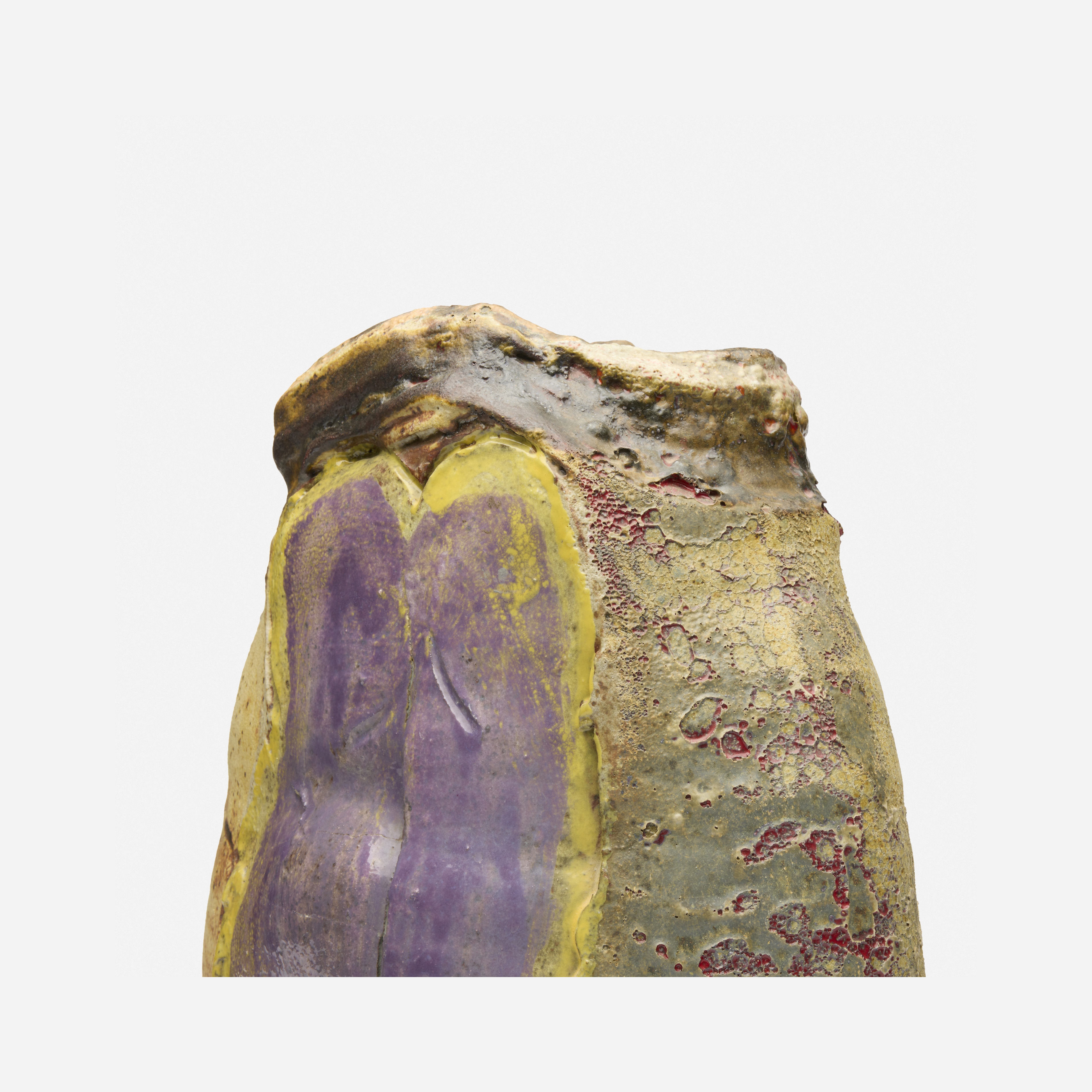 Robert Carston Arneson | Purple Arrow vase (1962) | MutualArt