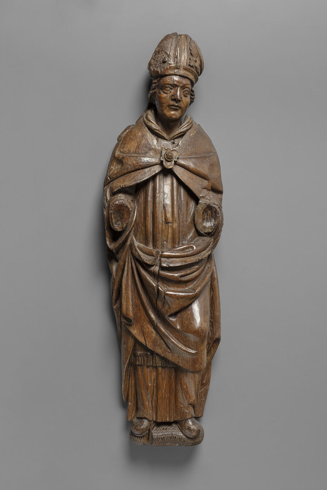 Alpine School, 16th Century | A carved wooden figure of Saint Ursus ...