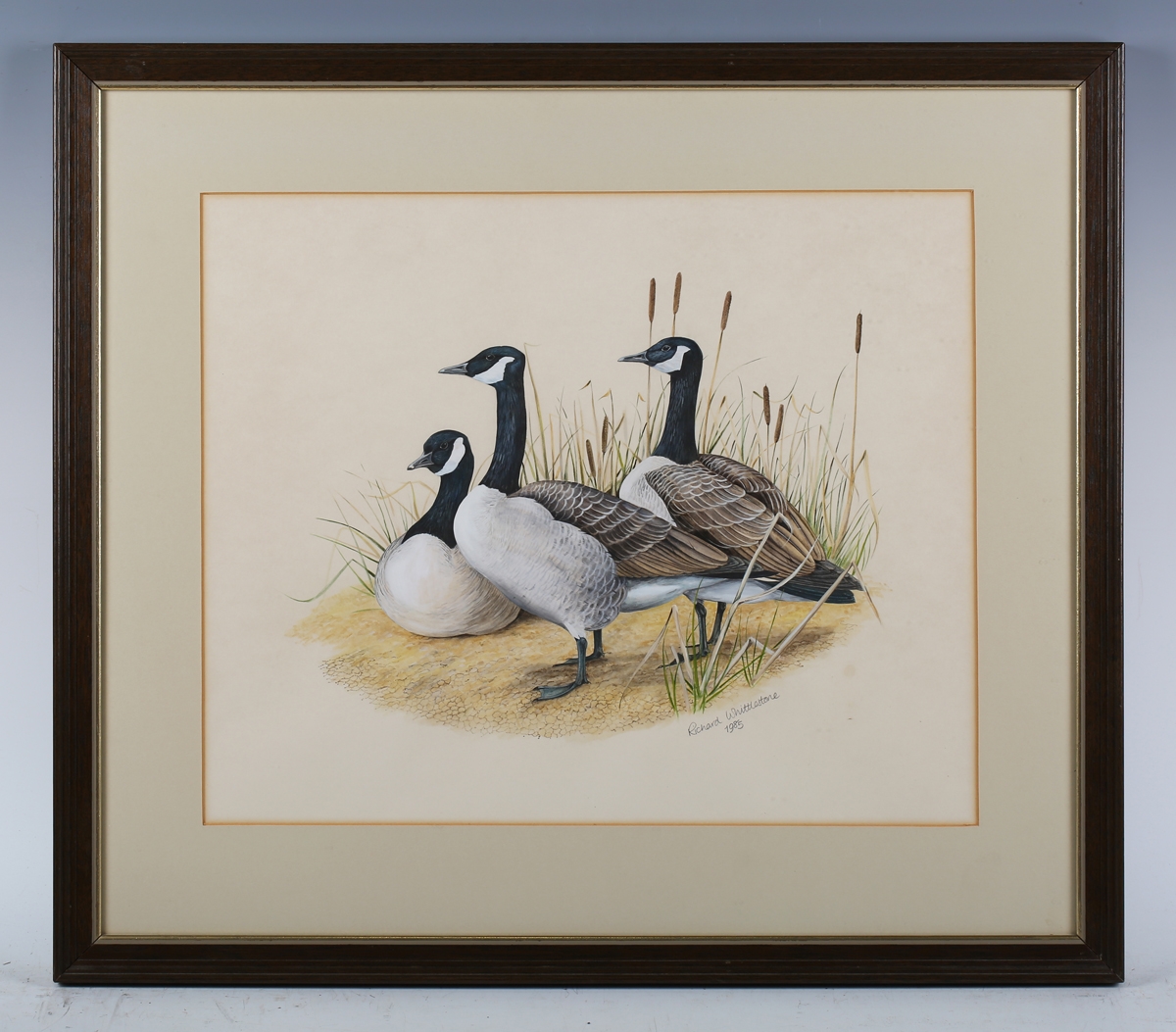 Richard Whittlestone | Canada Geese; Kestrel (1986) | MutualArt