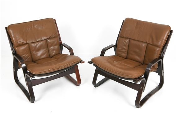 Giske Carlsen | Giske Carlsen for Kleppe Leather Lounge Chairs