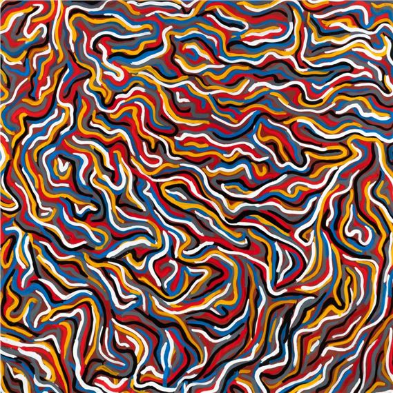 Sol LeWitt | Squiggly brushstrokes (1996 (1996) | MutualArt