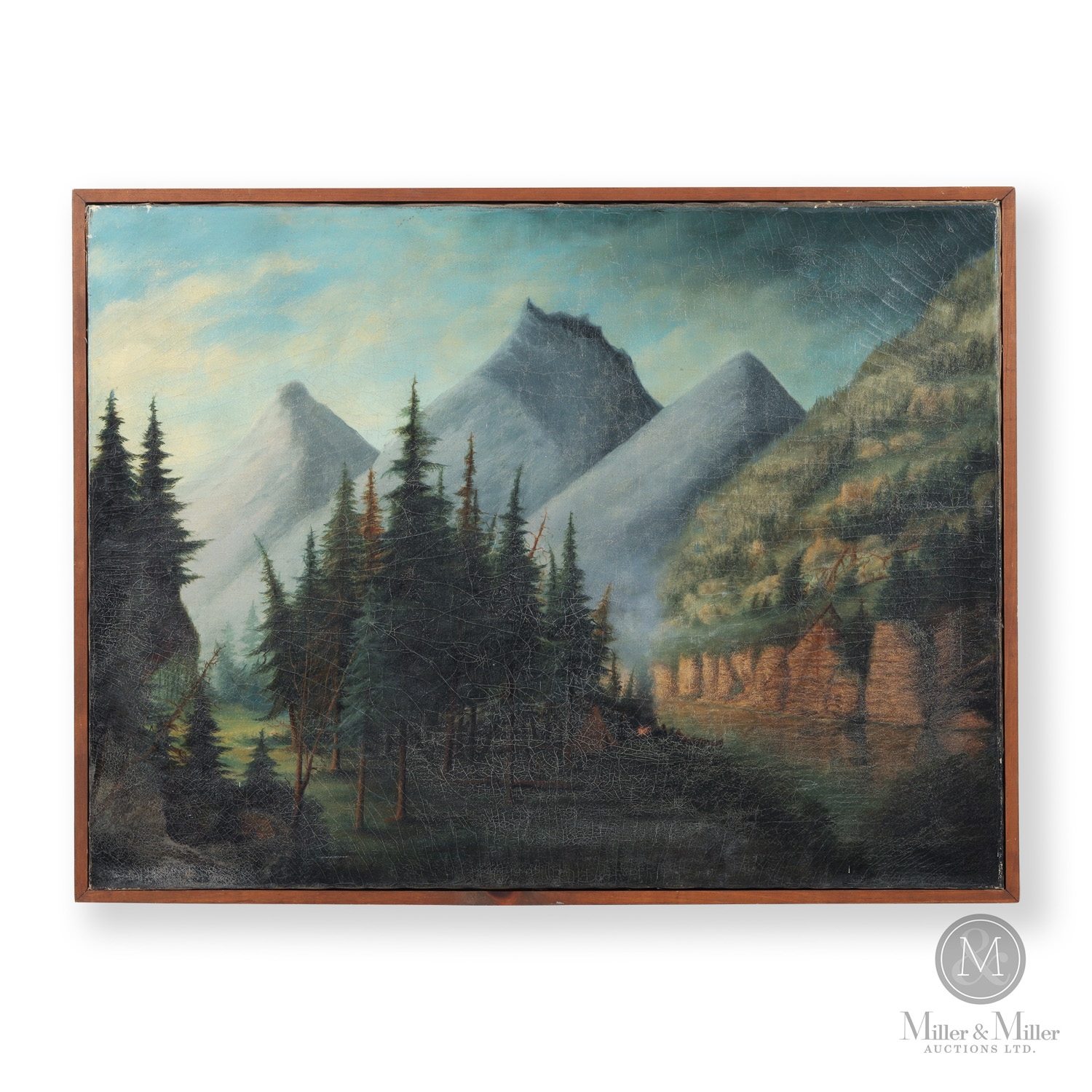 Chief James Beaver | Chief Beaver Three Sisters Oil on Canvas (Late ...