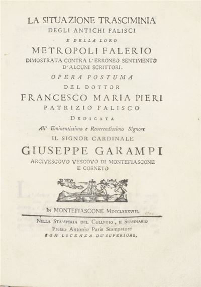 Francesco Maria Pieri | La situazione trasciminia degli antichi Falisci ...