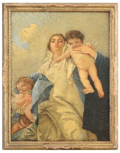 Venetian School, 18th Century | Madonna with Child and Angels | MutualArt