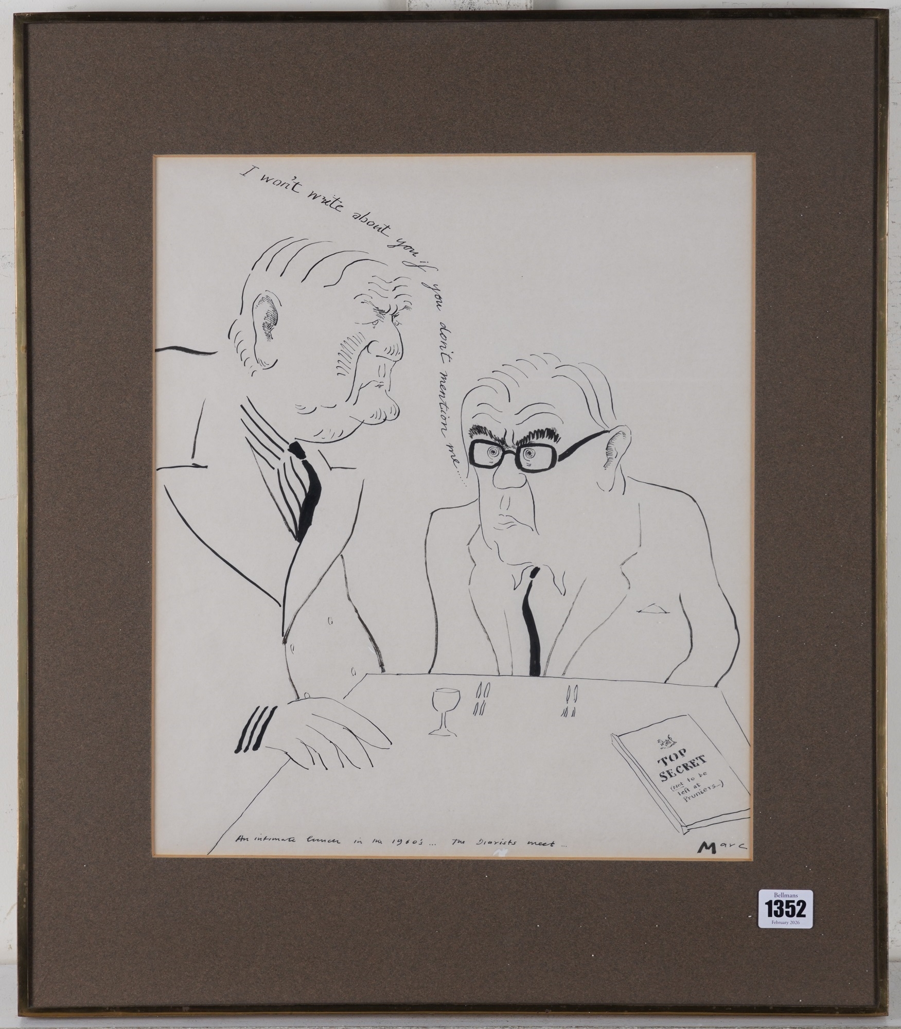 Mark Boxer | An Intimate Lunch in the 1960's... The Diarists Meet ...
