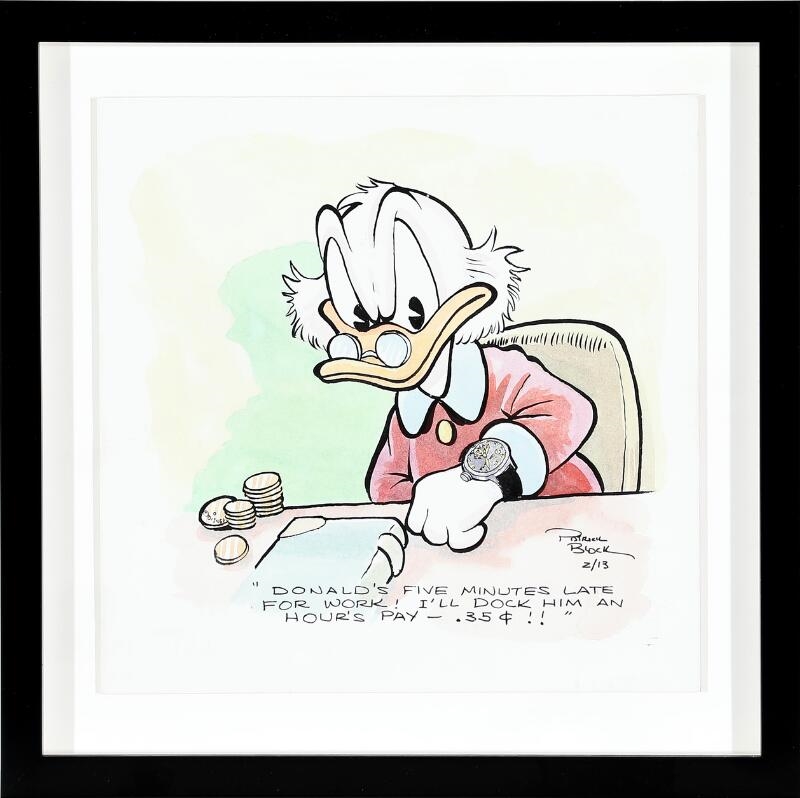 Patrick Block | Donald Duck original drawing from 1934 and an original ...