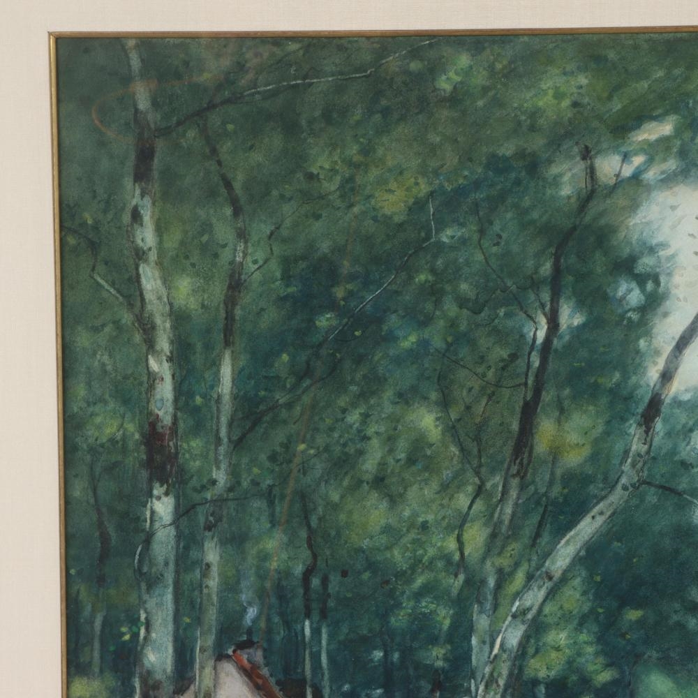 Henry Ward Ranger | A Cottage in the Woods (1887) | MutualArt