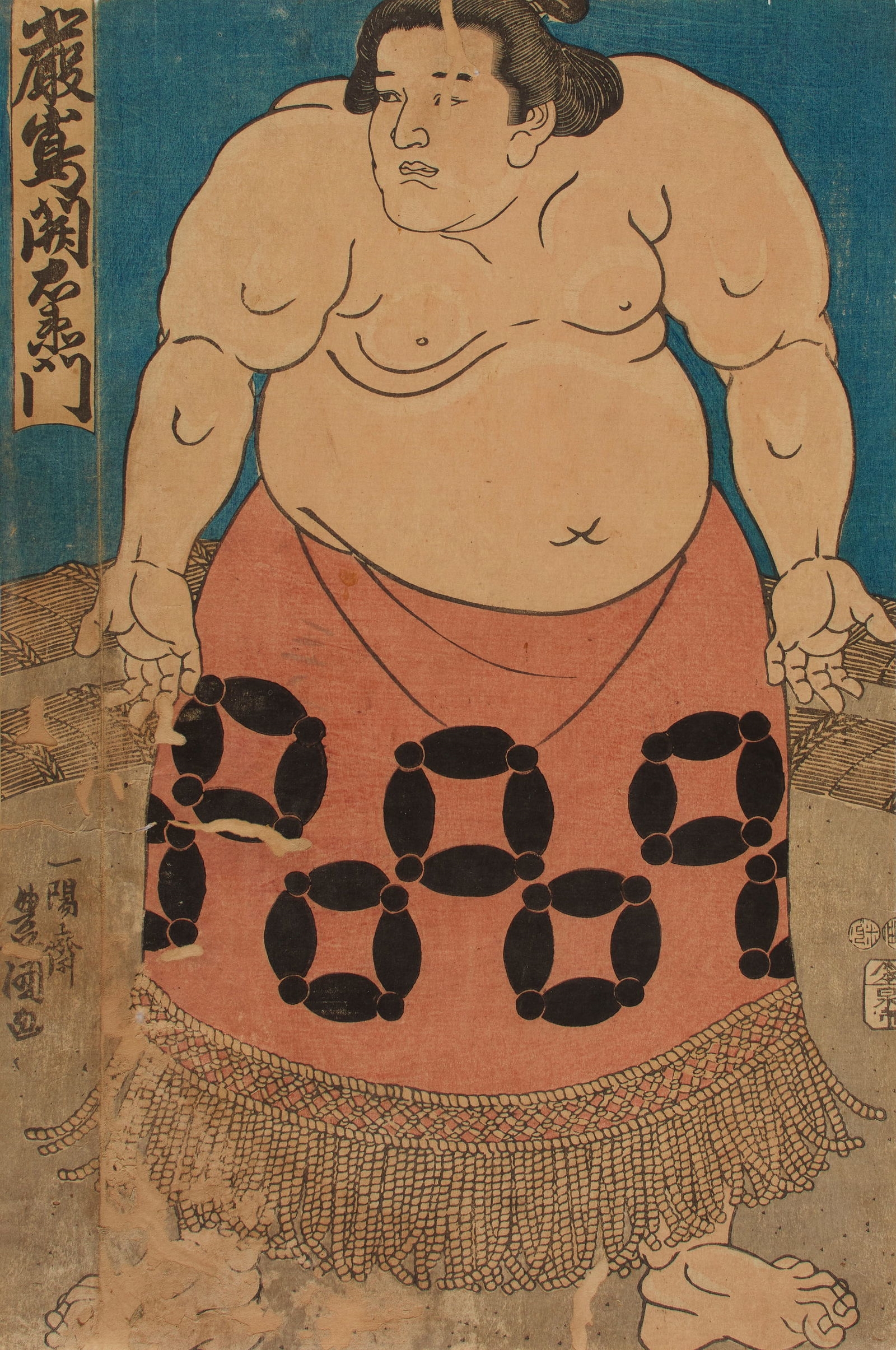Utagawa Kunisada | Portrait of a Sumo Wrestler | MutualArt