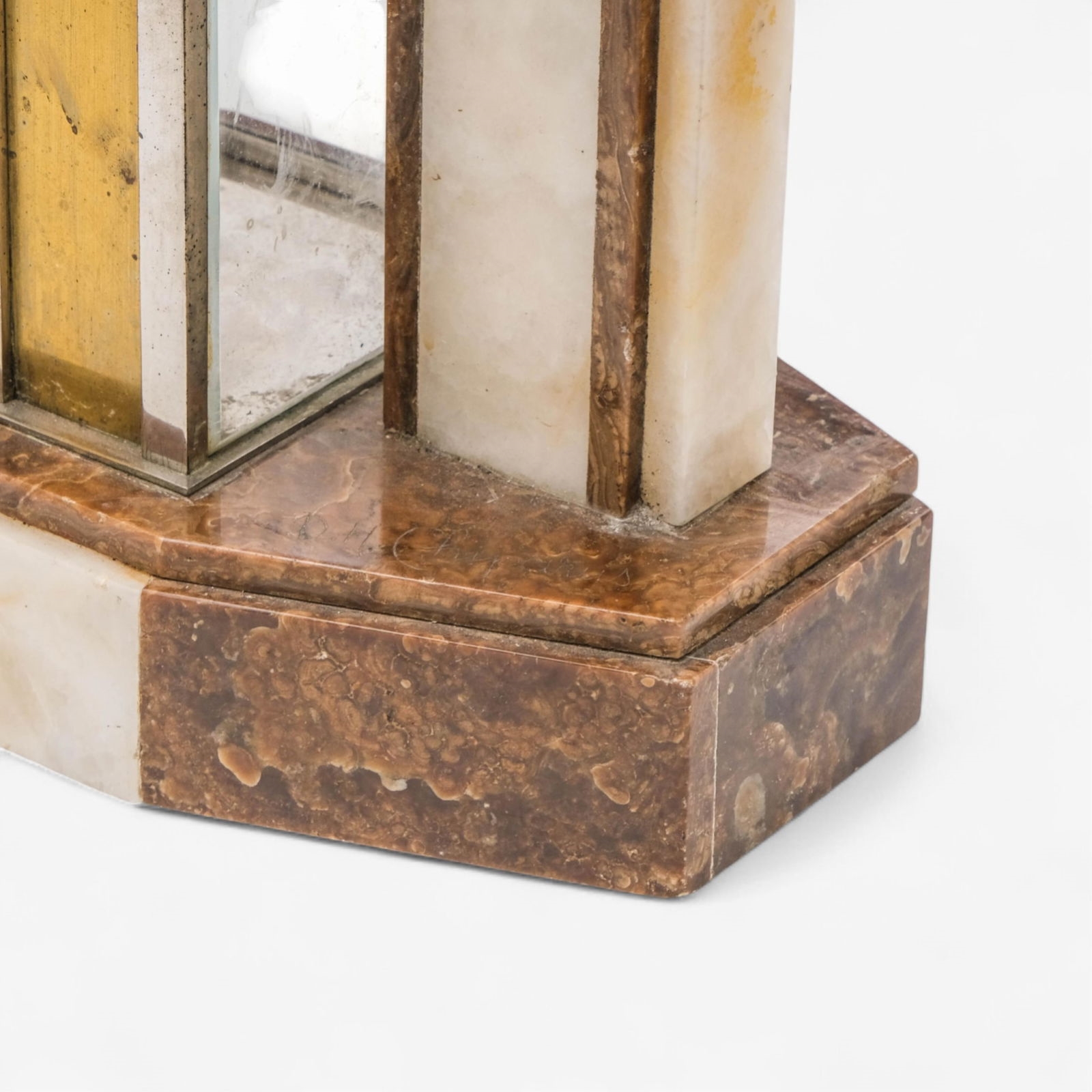 Demétre H. Chiparus | Art Deco Onyx and pink marble clock with a bronze ...