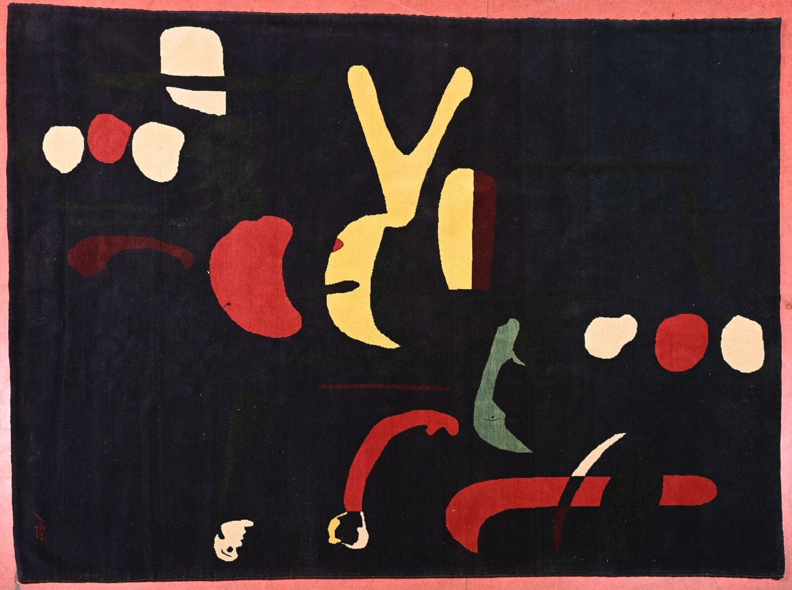 Joan Miró | Wool mechanical rug (Circa 2000) | MutualArt