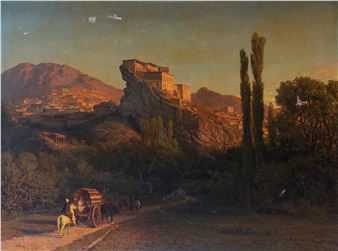 The Shamkhali palace in Kafyr-Kumukh, Russia