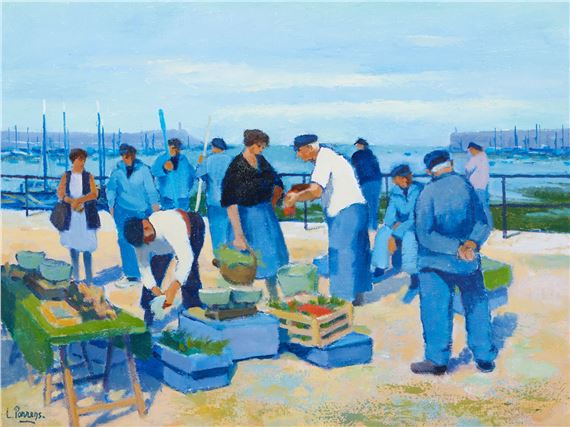 « Marché à Lesconil » - Louis Parrens