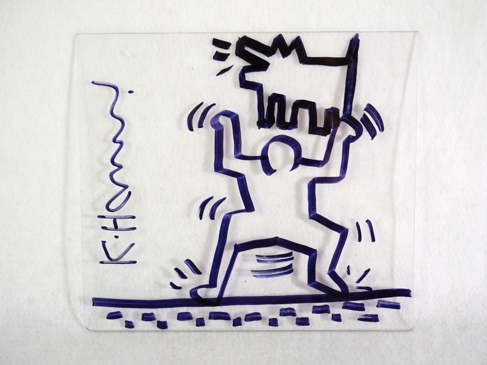 Keith Haring | Barking Dog and Dancer | MutualArt