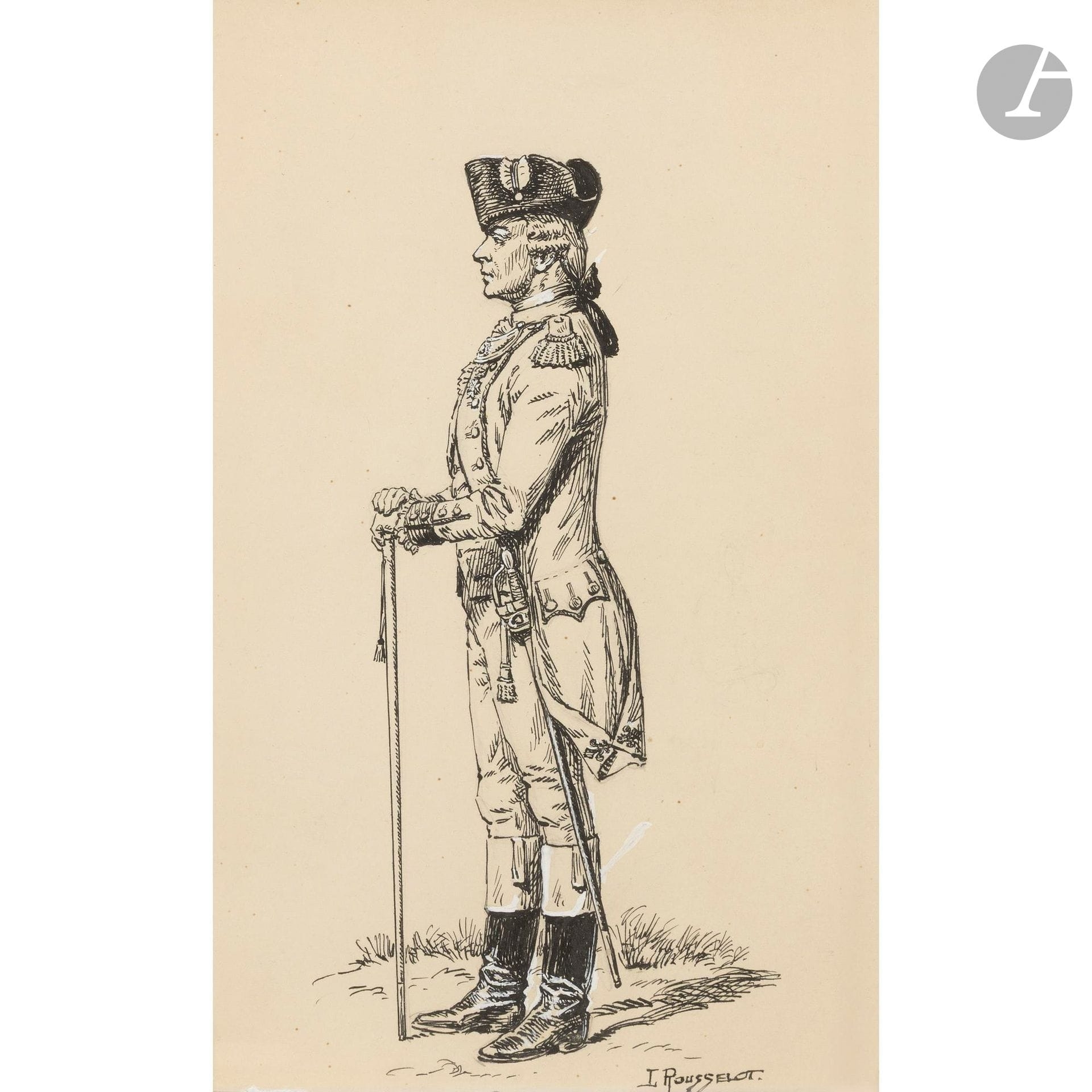 Lucien Rousselot | Lieutenant-Colonel of the Saintonge Regiment 1721 ...