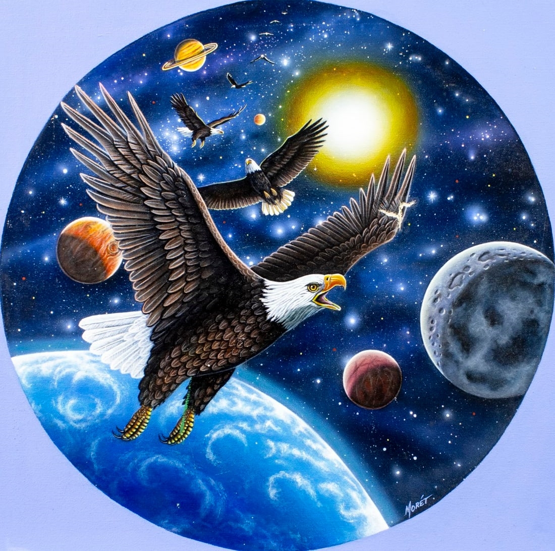 Edward J. Moret | Bald Eagles - Protector of the Universe | MutualArt