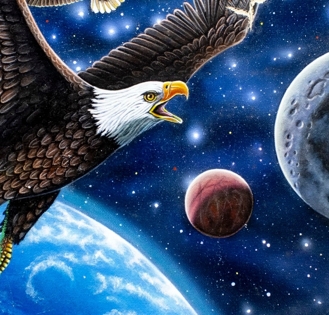 Edward J. Moret | Bald Eagles - Protector of the Universe | MutualArt