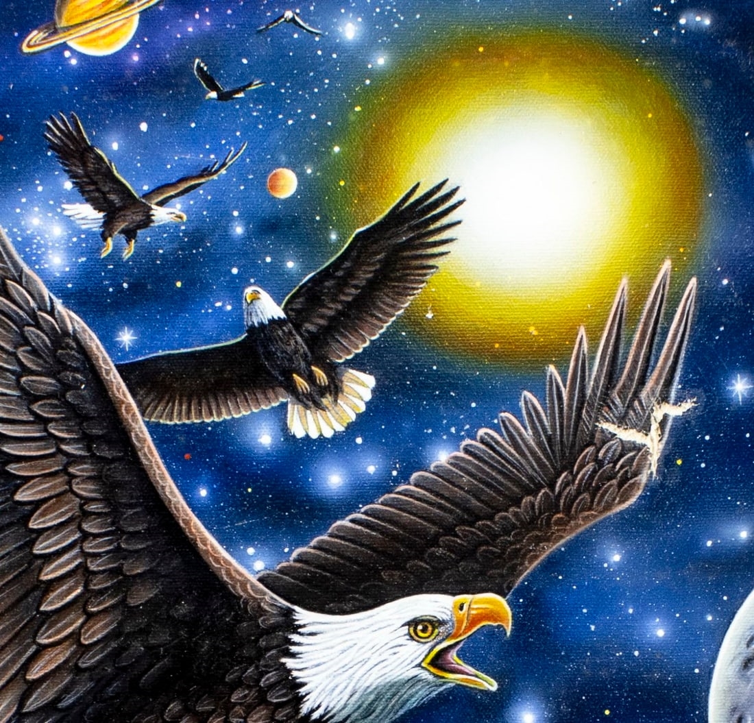 Edward J. Moret | Bald Eagles - Protector of the Universe | MutualArt