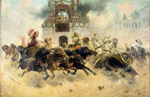 L Vertesy | Chariot Race (Early 20th Century) | MutualArt