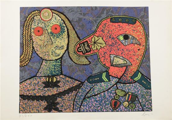 Enrico Baj | General Amin Dada | MutualArt