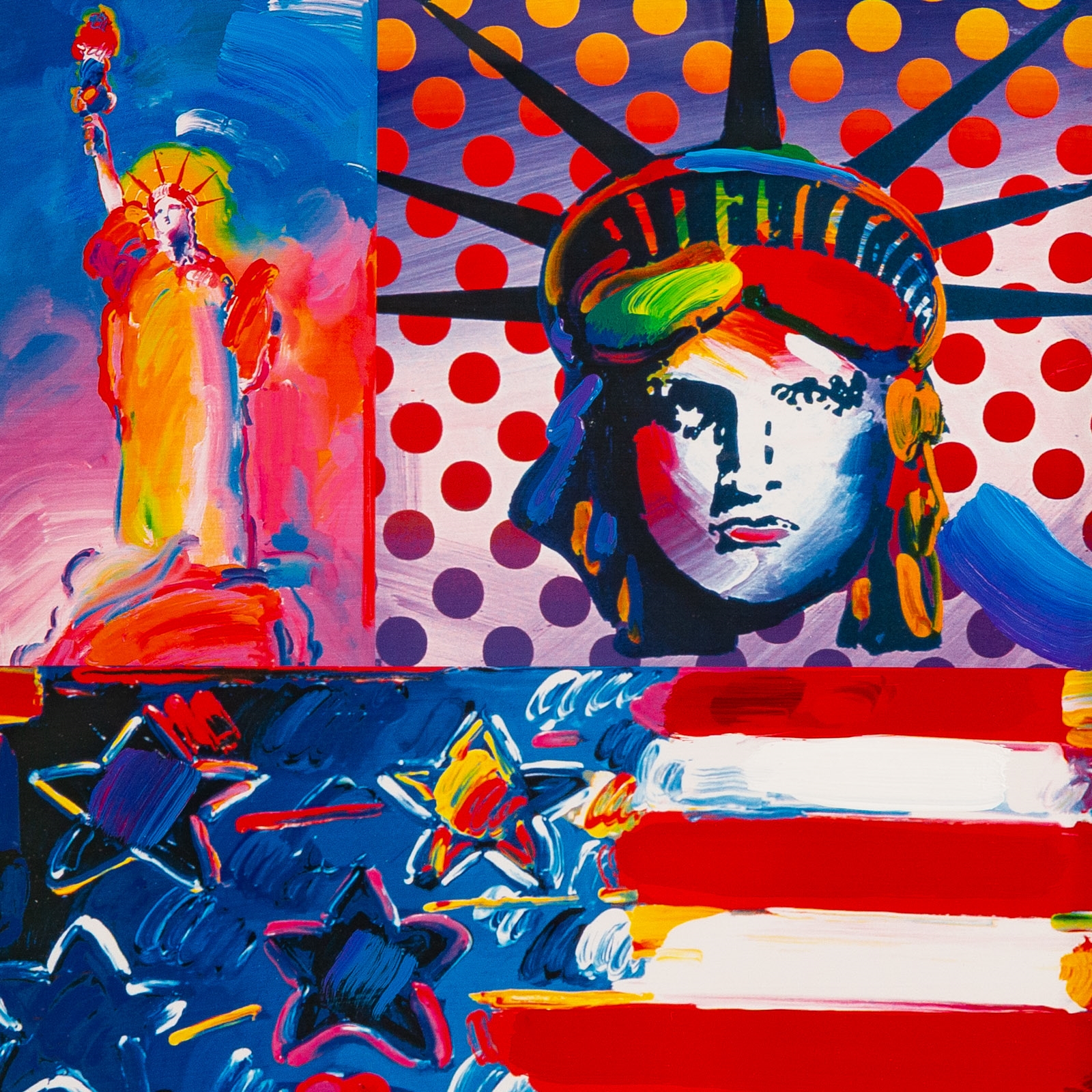 Peter Max | God Bless America II | MutualArt