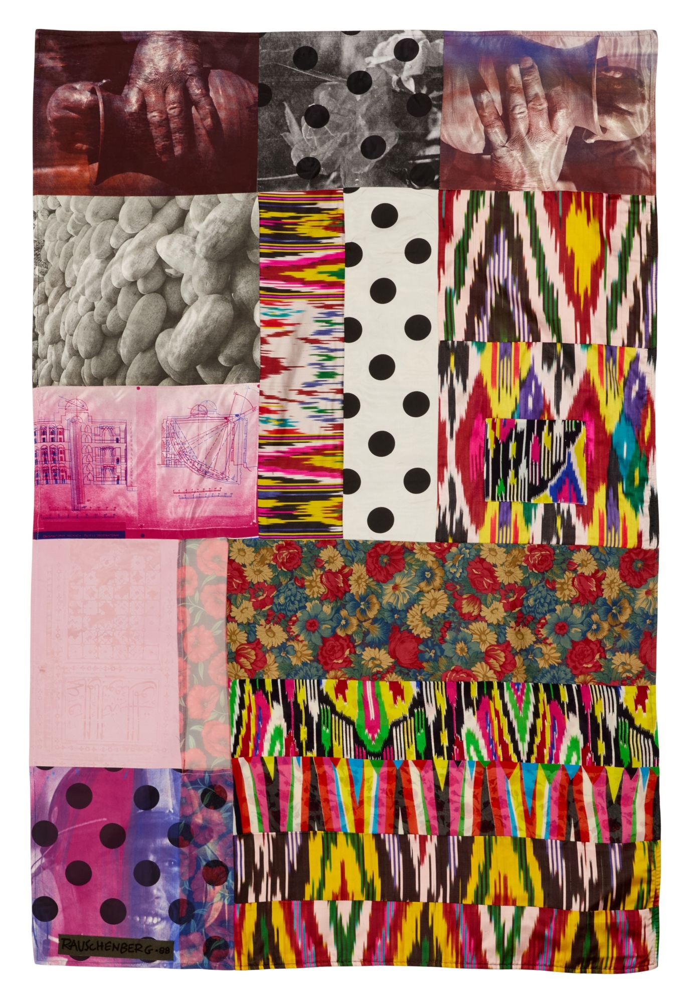 Robert Rauschenberg | Samarkand Stitches #IV (1988) | MutualArt