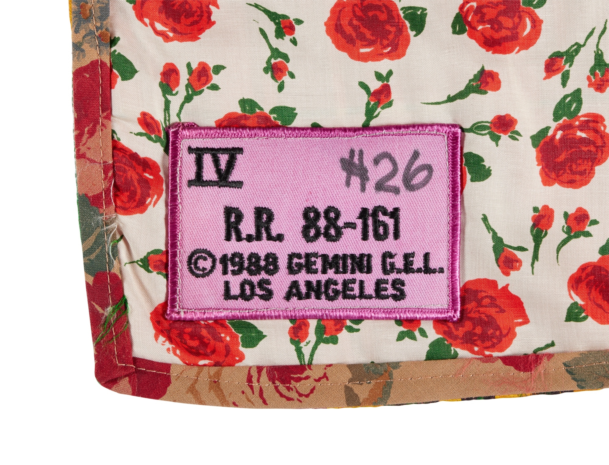 Robert Rauschenberg | Samarkand Stitches #IV (1988) | MutualArt