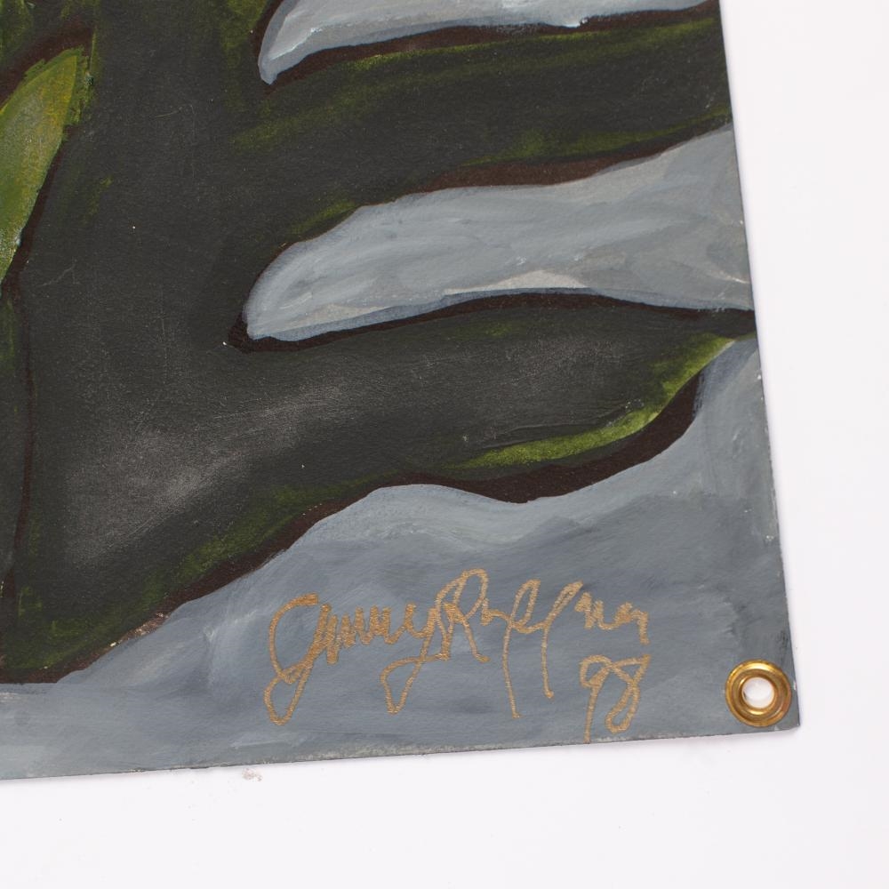 Ginny Ruffner | Pair Gouache Paintings of Ferns (1998) | MutualArt